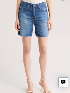 AG ex boyfriend mid rise Bermuda shorts size 24 run big